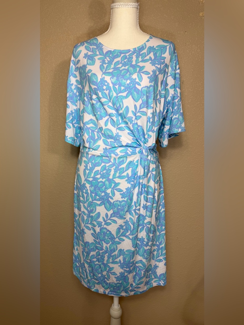NWT Lilly Pulitzer Shaw Dress in Jacaranda Blue Simply The Zest Women’s Medium - Picture 3 of 13